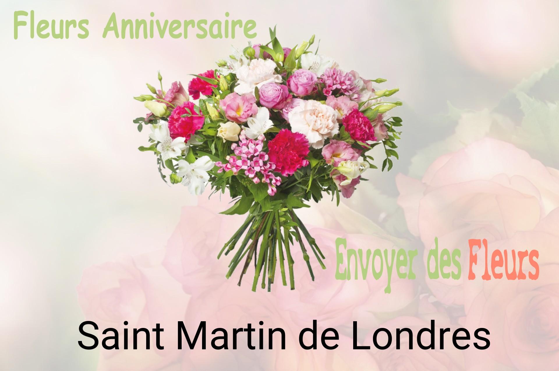 Bouquet de fleurs d’anniversaire livré à Saint-Martin-de-Londres