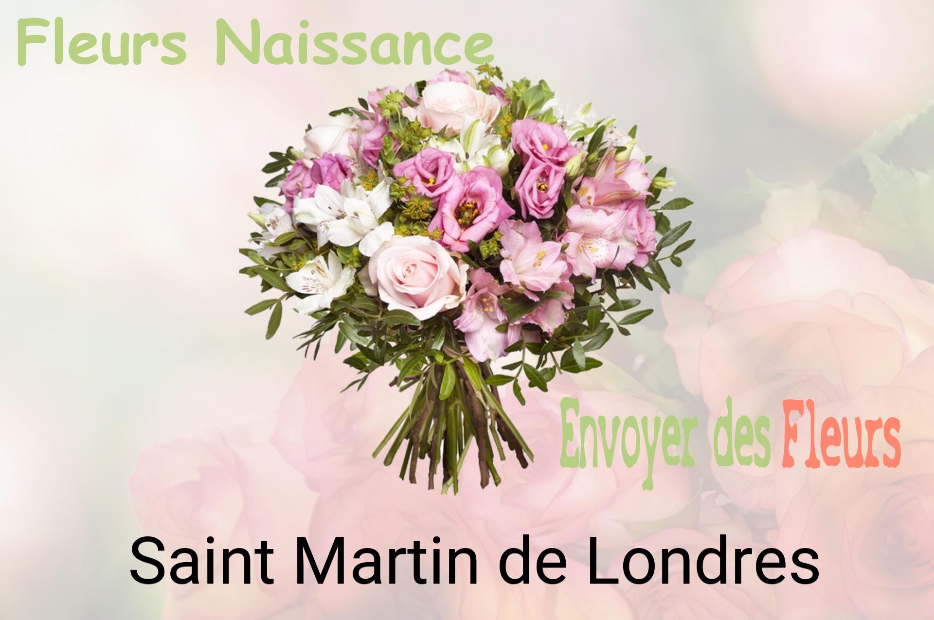 Bouquet de fleurs de naissance livré à Saint-Martin-de-Londres